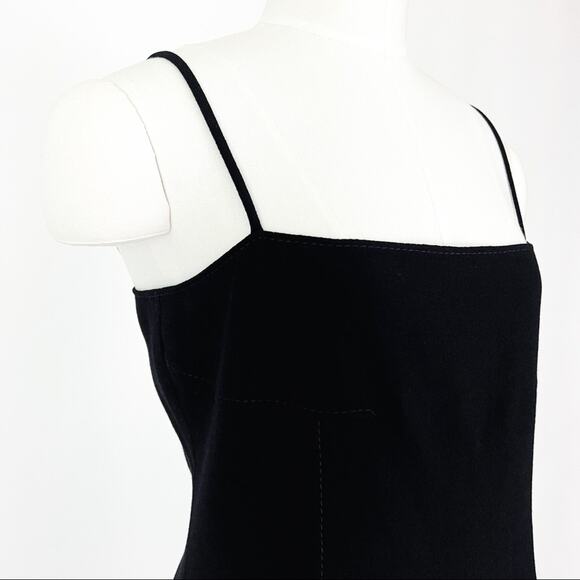 Vintage Valentino Midi Slip Dress in Black | Size 8 - Picture 1 of 11